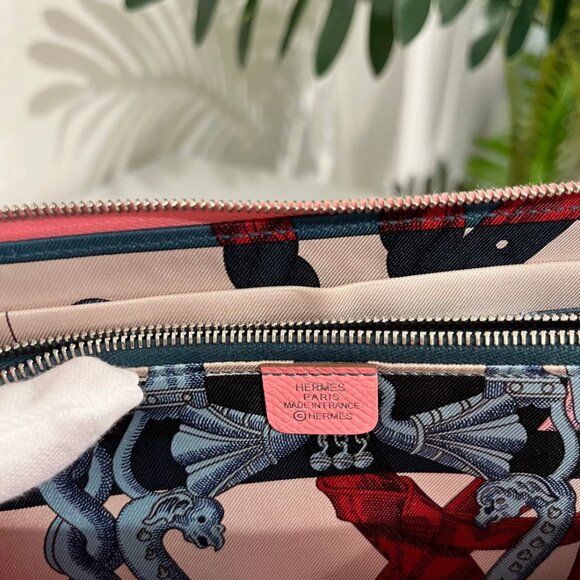 Hermés Pink Silk'In Classique Long Wallet - Picture 5 of 12